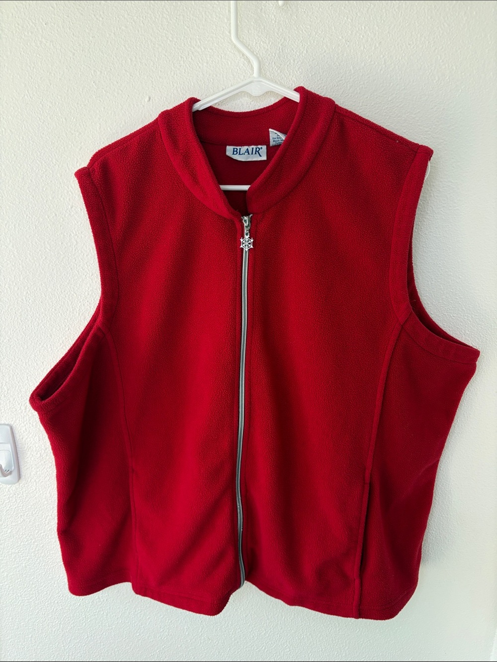 Blair - 2XL - Red Vest - Snowflake Pendant Zipper